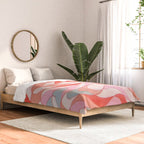Liquid pinky abstract retro pattern  Comforter Gallery Image 2