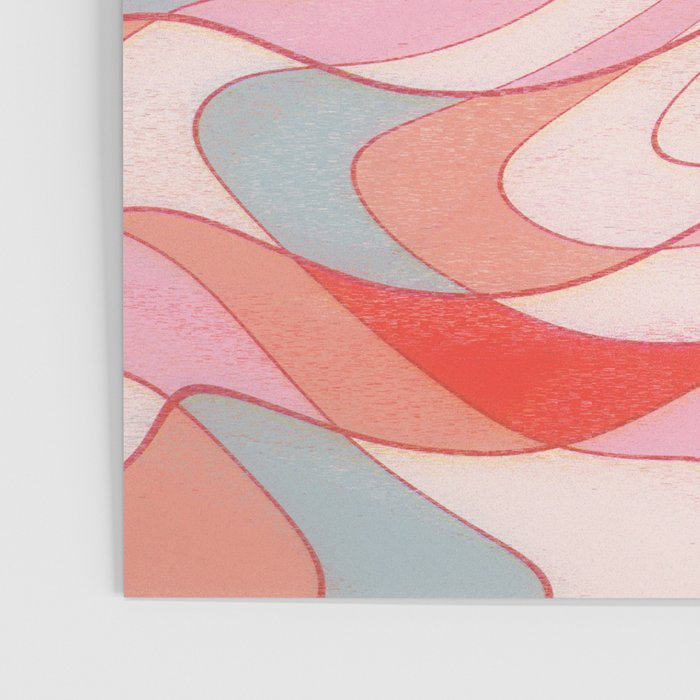 Liquid pinky abstract retro pattern  Poster Gallery Image 3