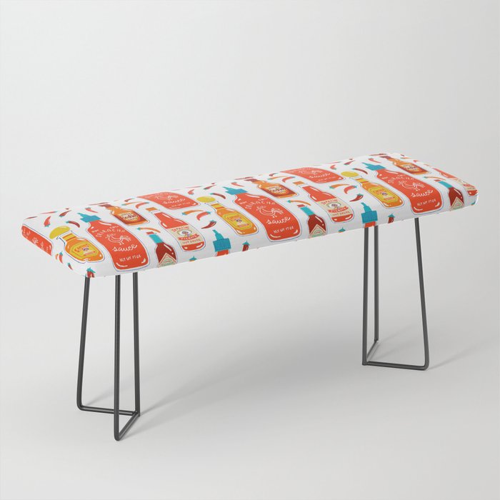 Hot Sauce And Chili Peppers Bench