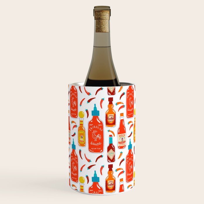 Hot Sauce and Chili Peppers Wine Chiller Gallery Image 1