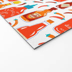 Hot Sauce and Chili Peppers Welcome Mat Gallery Image 2
