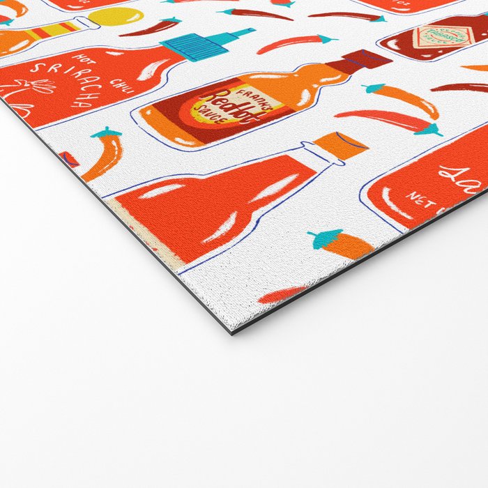 Hot Sauce and Chili Peppers Welcome Mat Gallery Image 2