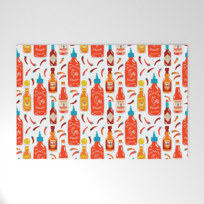 Hot Sauce and Chili Peppers Welcome Mat Gallery Image 1