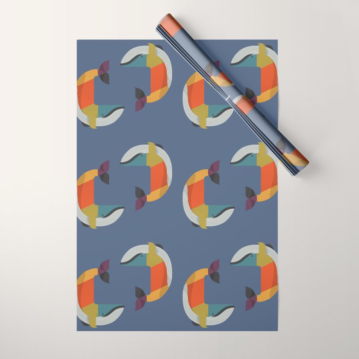 Blue Whale Wrapping Paper Gallery Image 1