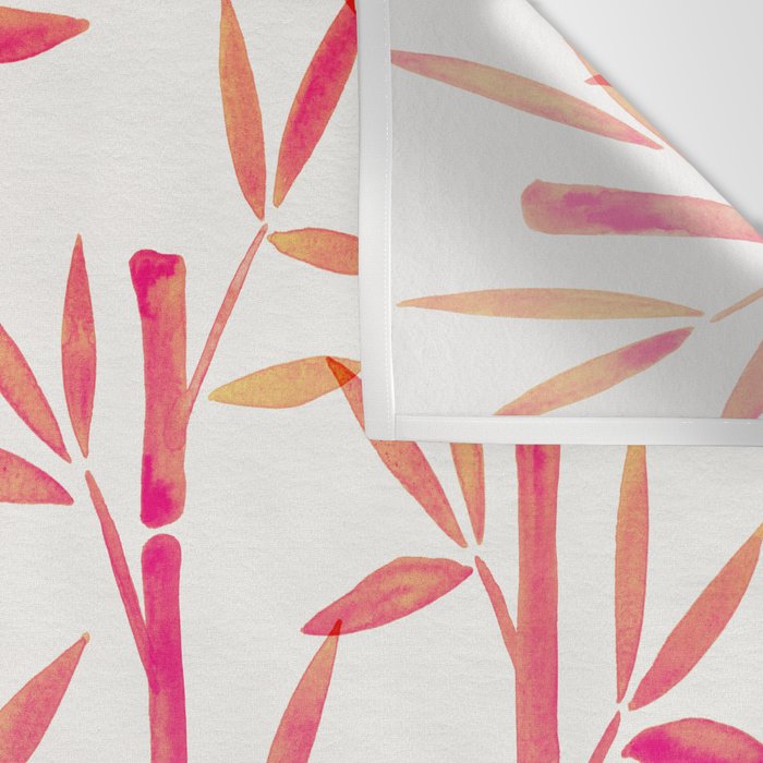 Bamboo Stems - Pink Palette Wall Tapestry Gallery Image 3