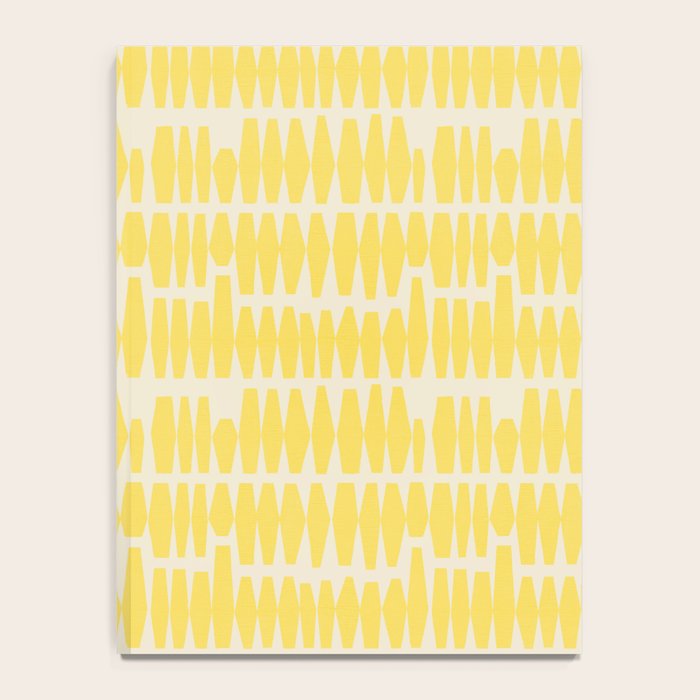 Bold Yellow Geometric Shapes Pattern Notebook Gallery Image 4