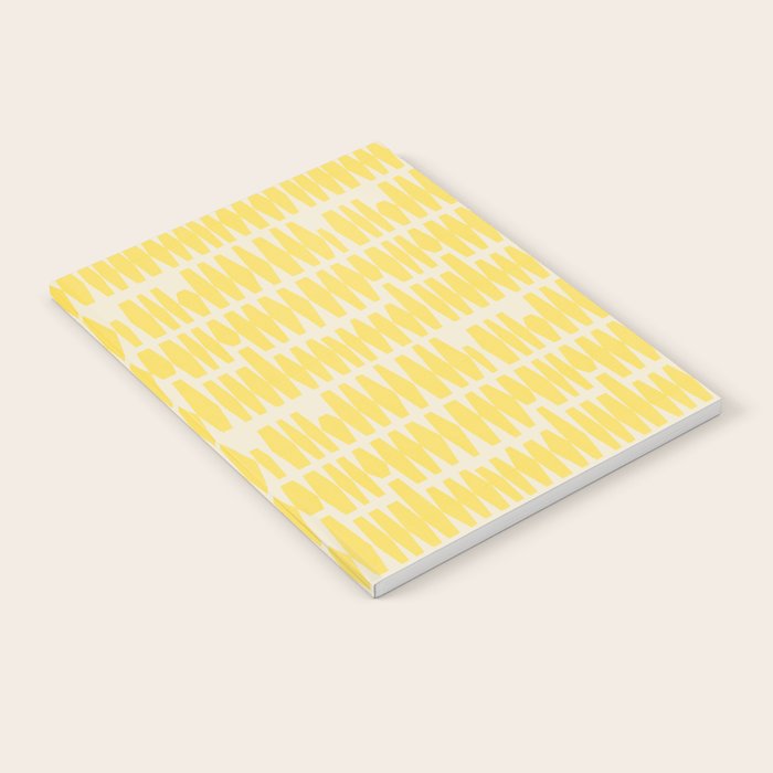 Bold Yellow Geometric Shapes Pattern Notebook Gallery Image 1
