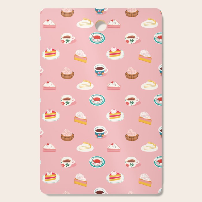 Vintage sweet dessert tea food art pattern Cutting Board Gallery Image 1