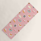 Vintage sweet dessert tea food art pattern Yoga Mat Gallery Image 1
