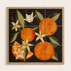 Oranges Botanical Art 1 Wood Wall Art Gallery Image 1