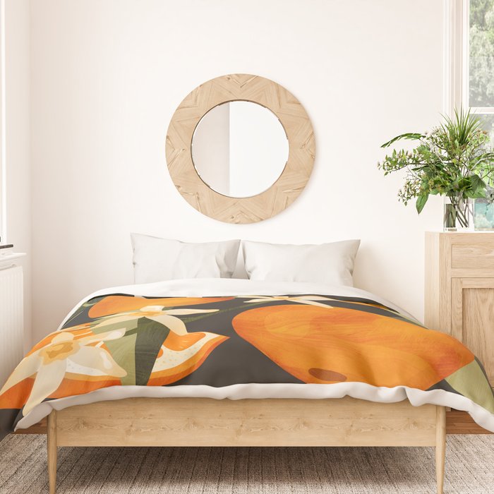 Oranges Botanical Art 1 Duvet Cover Gallery Image 3