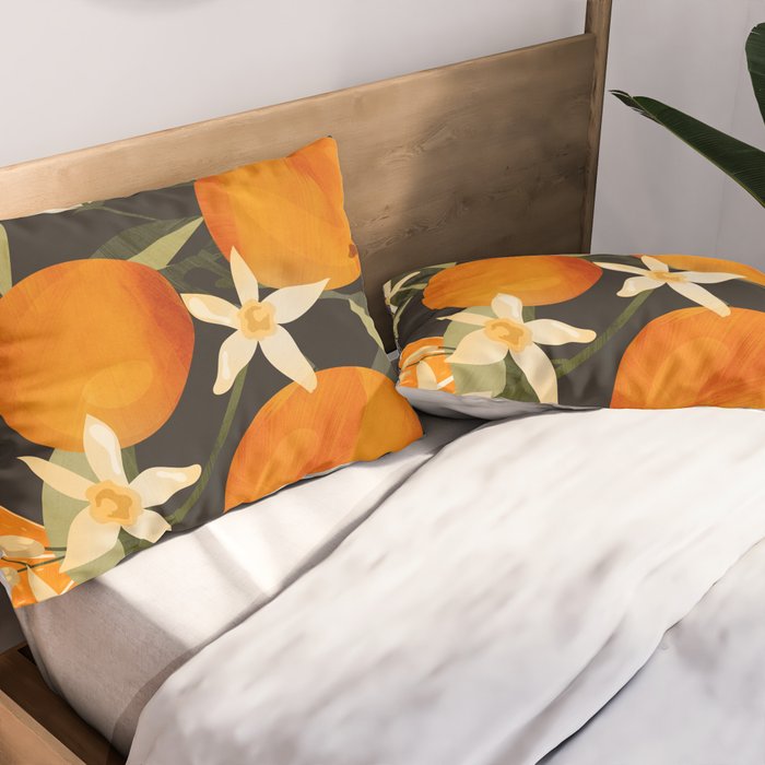 Oranges Botanical Art 1 Pillow Sham Gallery Image 2