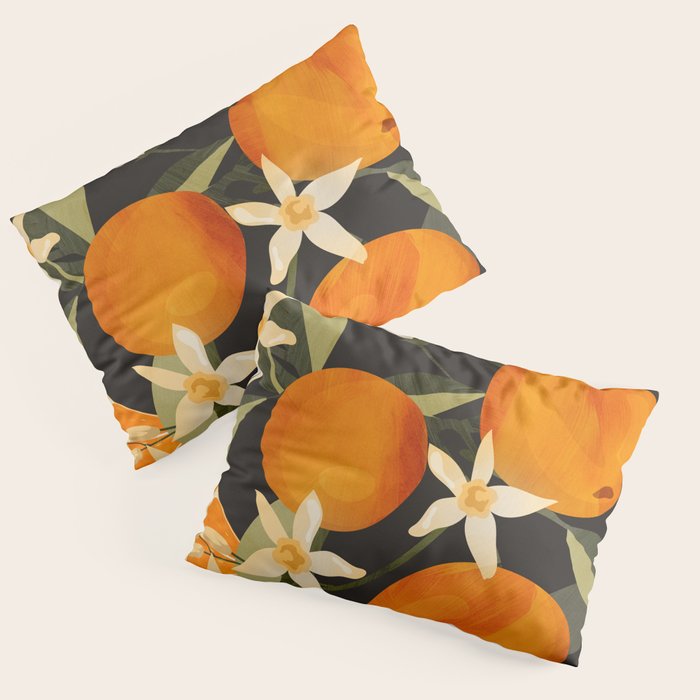 Oranges Botanical Art 1 Pillow Sham Gallery Image 1