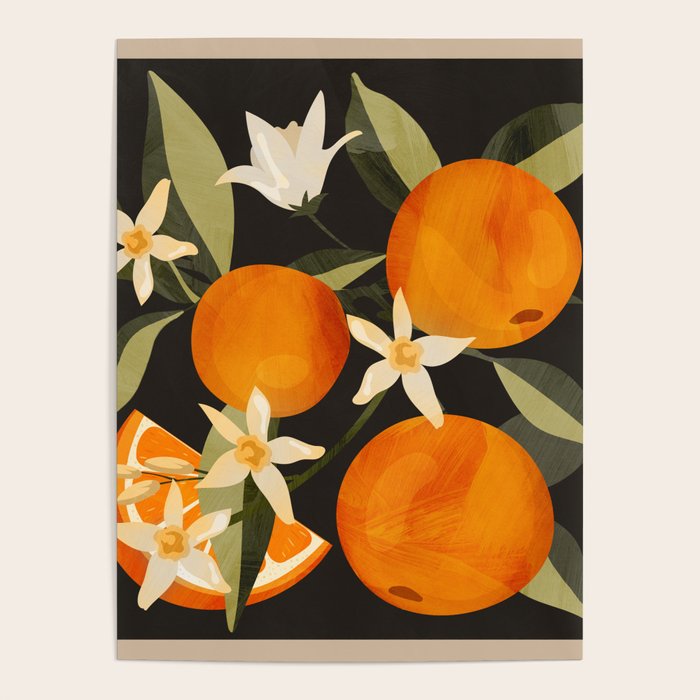 Oranges Botanical Art 1 Poster Gallery Image 4