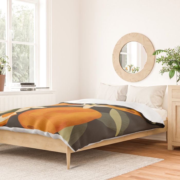 Oranges Botanical Art 1 Duvet Cover Gallery Image 2