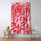 kelp - red & pink Window Curtain Gallery Image 5