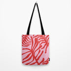 kelp - red & pink Tote Bag Gallery Image 2