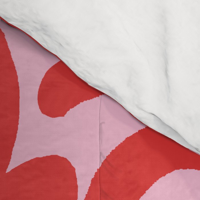 kelp - red & pink Comforter Gallery Image 4