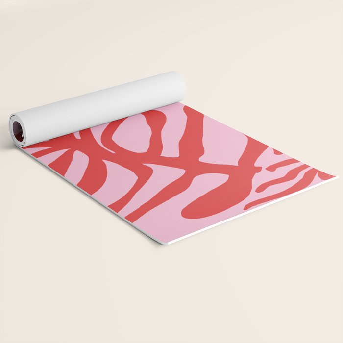 kelp - red & pink Yoga Mat Gallery Image 2
