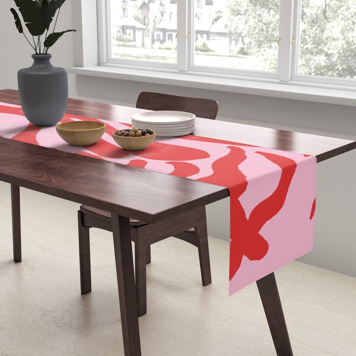 kelp - red & pink Table Runner Gallery Image 2