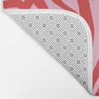 kelp - red & pink Bath Mat Gallery Image 2