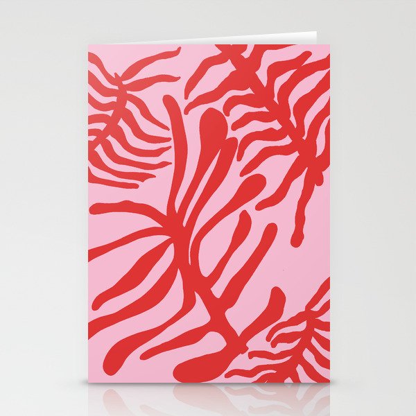 kelp - red & pink Stationery Card Gallery Image 2