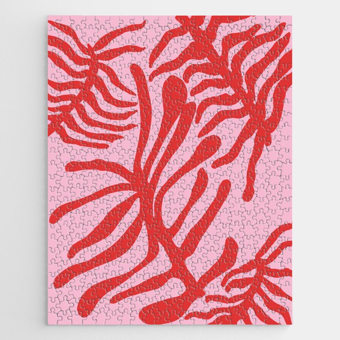 kelp - red & pink Jigsaw Puzzle Gallery Image 1
