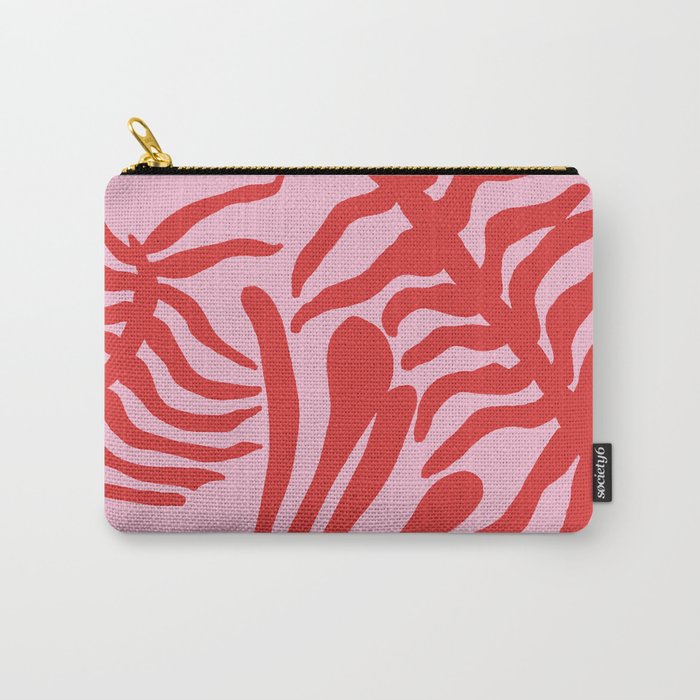 kelp - red & pink Carry All Pouch Gallery Image 1