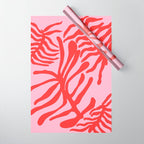 kelp - red & pink Wrapping Paper Gallery Image 1