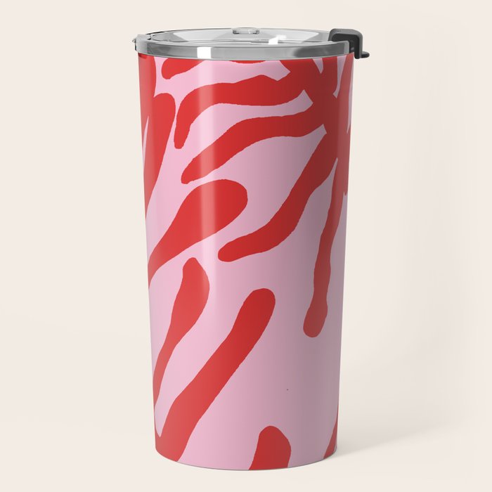 kelp - red & pink Travel Mug Gallery Image 2