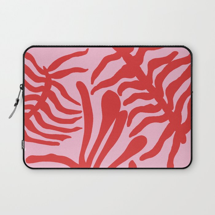 kelp - red & pink Laptop Sleeve Gallery Image 1