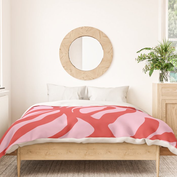 kelp - red & pink Duvet Cover Gallery Image 3