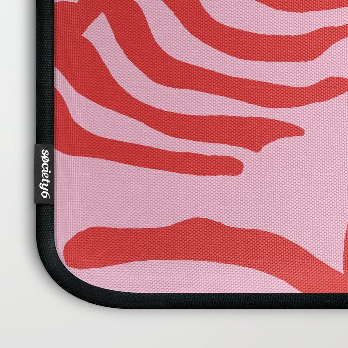 kelp - red & pink Laptop Sleeve Gallery Image 3