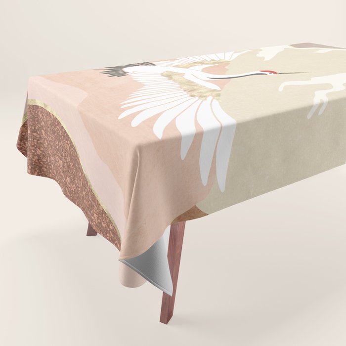Sugar Mountain Crane Tablecloth Gallery Image 1