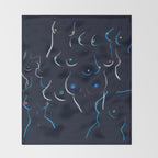 Breasts in Night Throw Blanket Gallery Image 2