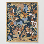 Colorful Dark Forest Animals B Serving Tray Gallery Image 1