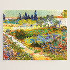 Vincent Van Gogh Flower Garden Landscape Jigsaw Puzzle Gallery Image 1
