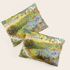 Vincent Van Gogh Flower Garden Landscape Pillow Sham Gallery Image 3