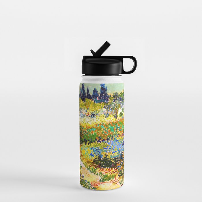 Vincent Van Gogh Flower Garden Landscape Water Bottle Gallery Image 1