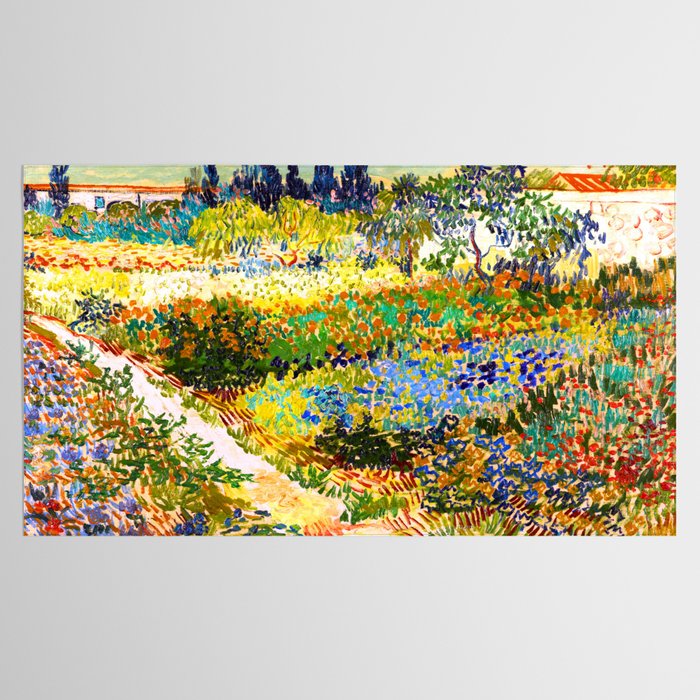 Vincent Van Gogh Flower Garden Landscape Tablecloth Gallery Image 2
