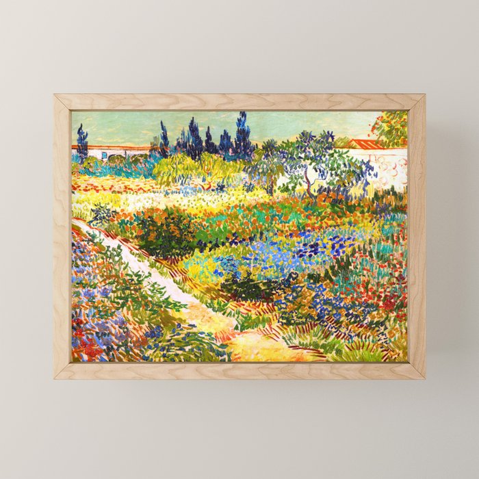 Vincent Van Gogh Flower Garden Landscape Mini Art Print Gallery Image 1