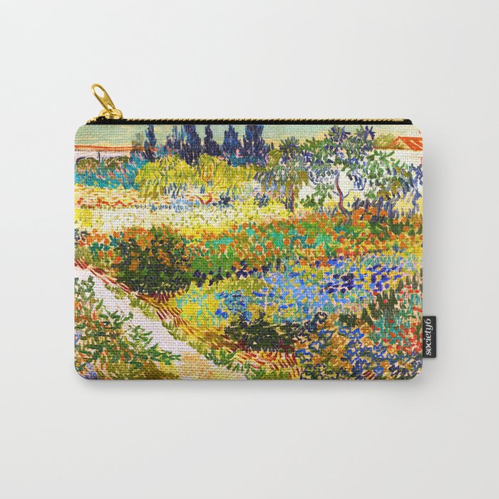 Vincent Van Gogh Flower Garden Landscape Carry All Pouch Gallery Image 1