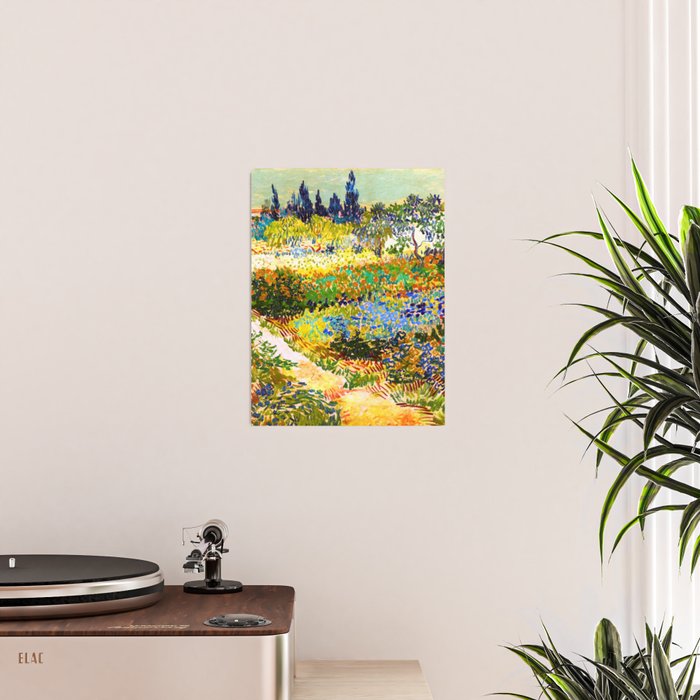 Vincent Van Gogh Flower Garden Landscape Poster Gallery Image 2