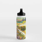 Vincent Van Gogh Flower Garden Landscape Water Bottle Gallery Image 3