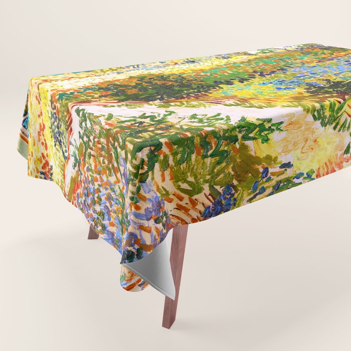 Vincent Van Gogh Flower Garden Landscape Tablecloth Gallery Image 1