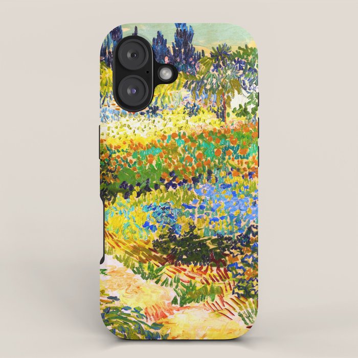 Vincent Van Gogh Flower Garden Landscape iPhone Case Gallery Image 1