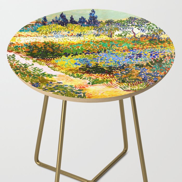 Vincent Van Gogh Flower Garden Landscape Side Table Gallery Image 2