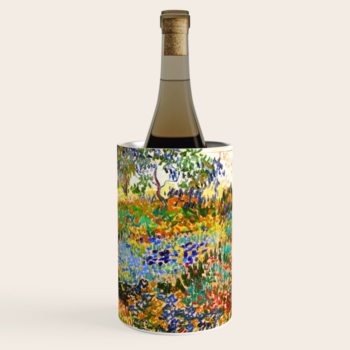 Vincent Van Gogh Flower Garden Landscape Wine Chiller Gallery Image 3