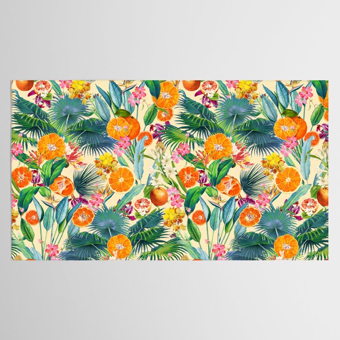 Tropical Orange Garden II Tablecloth Gallery Image 2