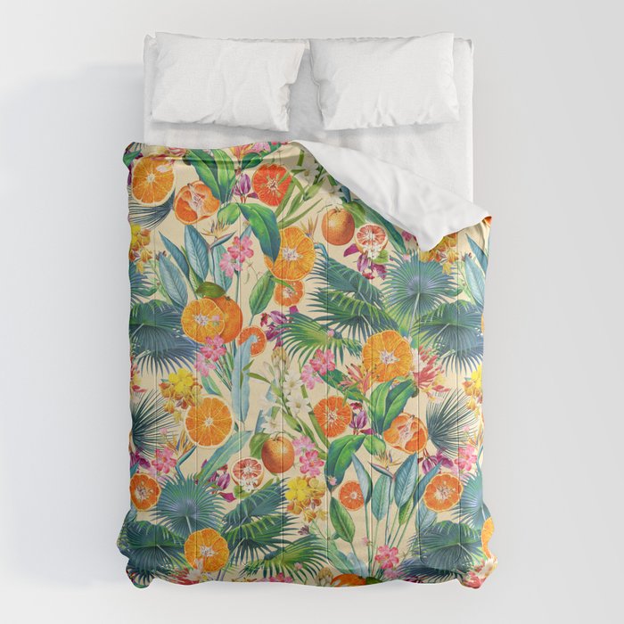 Tropical Orange Garden II Comforter Gallery Image 6